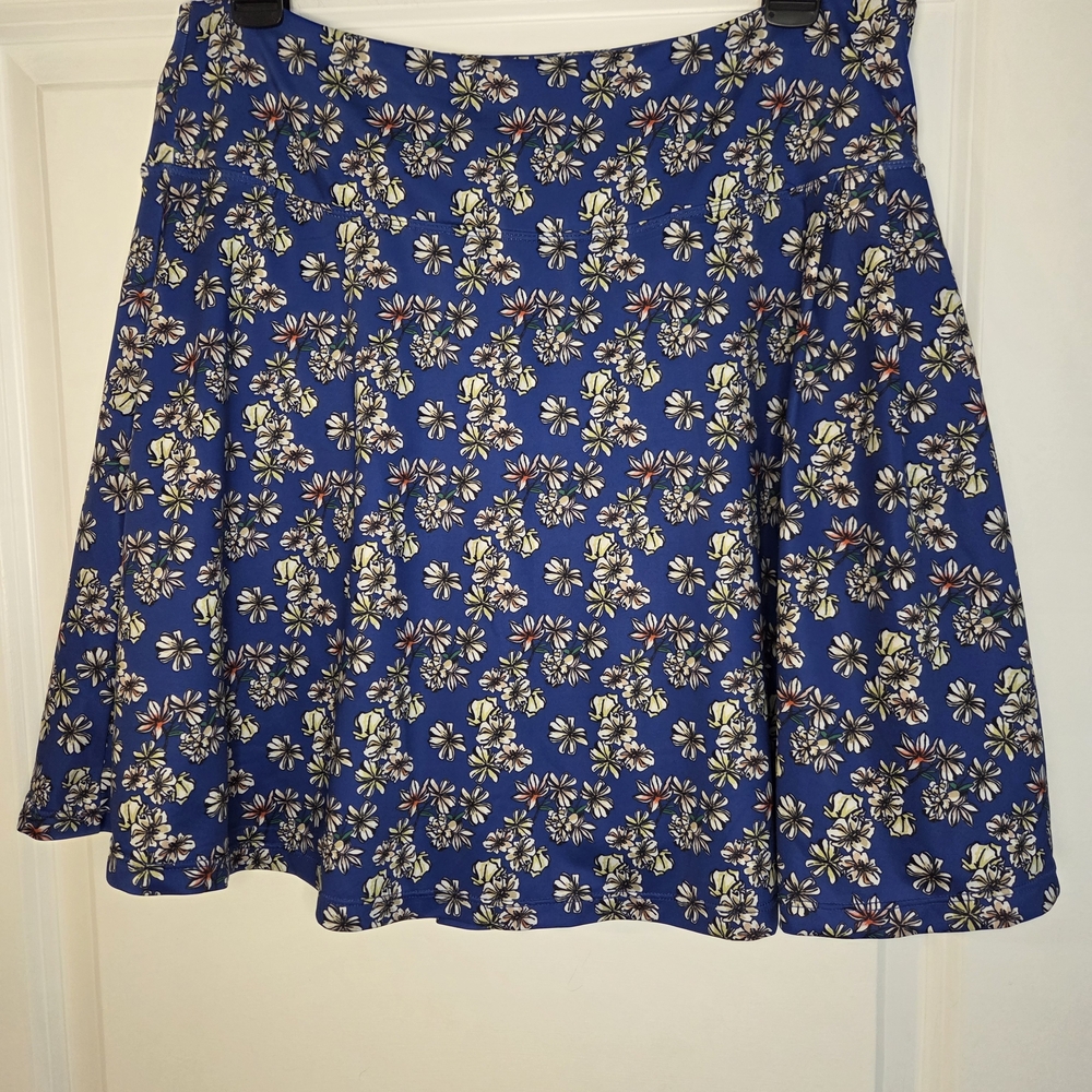 Xioker Floral Blue Skort Sz XL Preloved